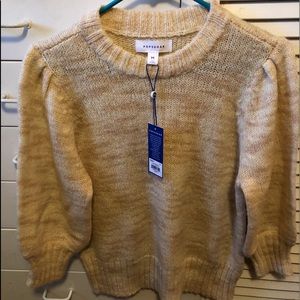 Mellow brown and yellow PopSugar Sweater